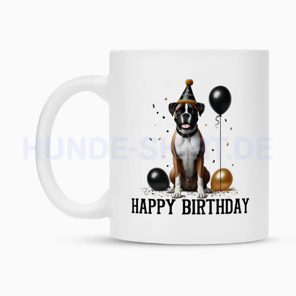 Tasse "Boxer - Happy Birthday" – hunde-shirt.de