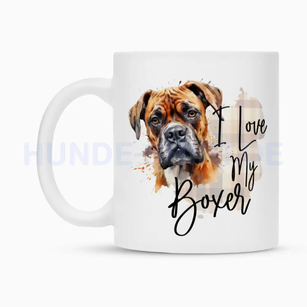 Tasse "Boxer - I love..." – hunde-shirt.de