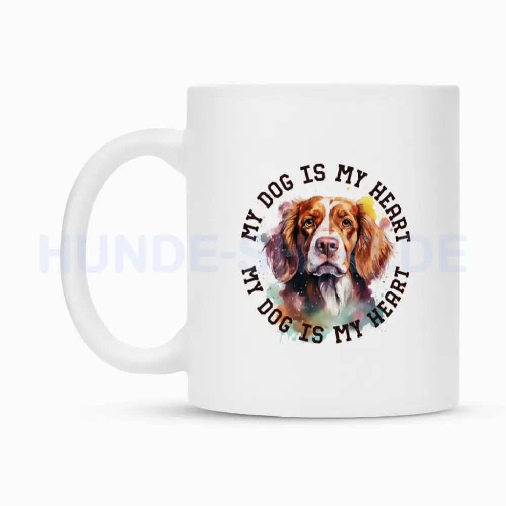 Tasse "Brittany Spaniel HEART 2" – hunde-shirt.de