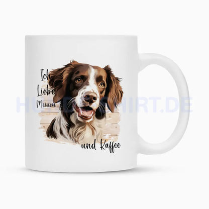 Tasse "Brittany Spaniel - Ich liebe..." Weiß – hunde-shirt.de