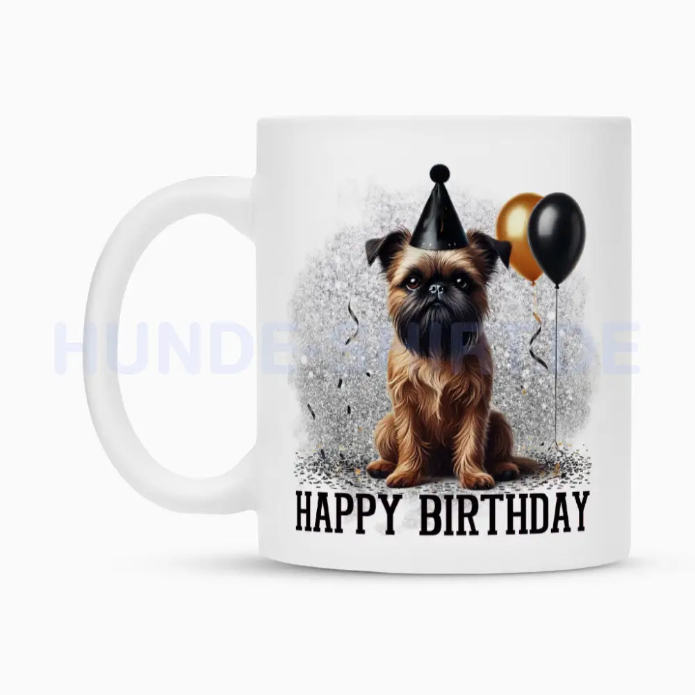 Tasse "Brüsseler Griffon - Happy Birthday" – hunde-shirt.de