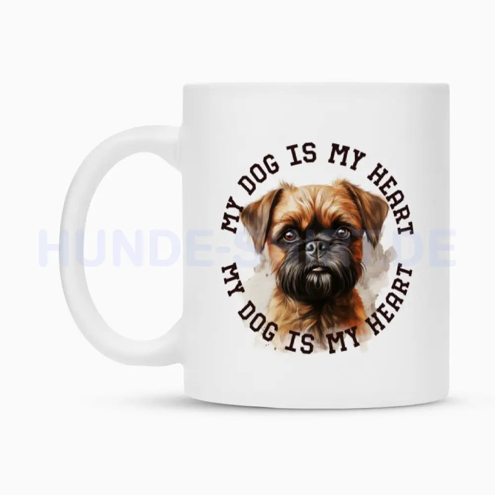 Tasse "Brüsseler Griffon HEART" – hunde-shirt.de