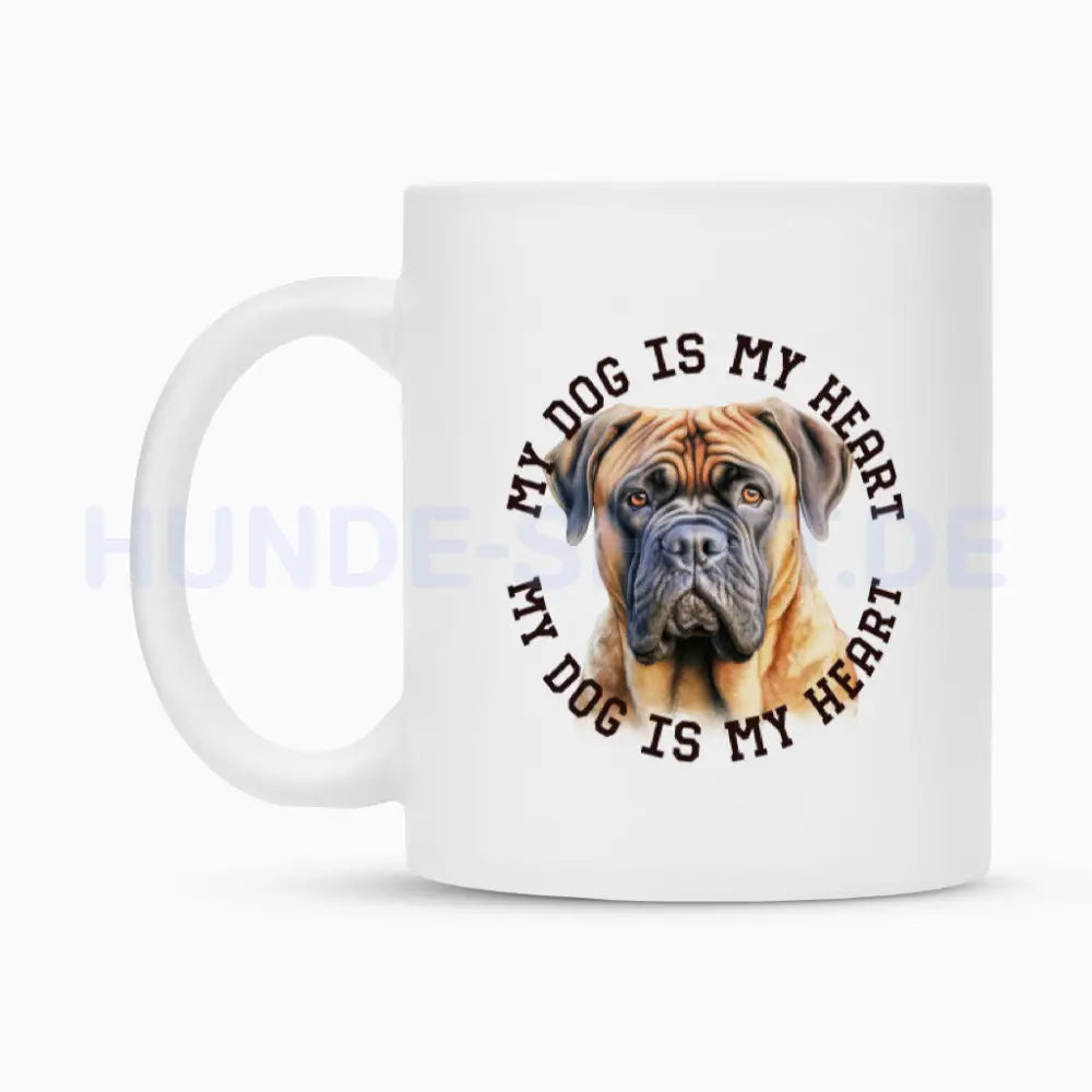 Tasse "Bullmastiff HEART" – hunde-shirt.de