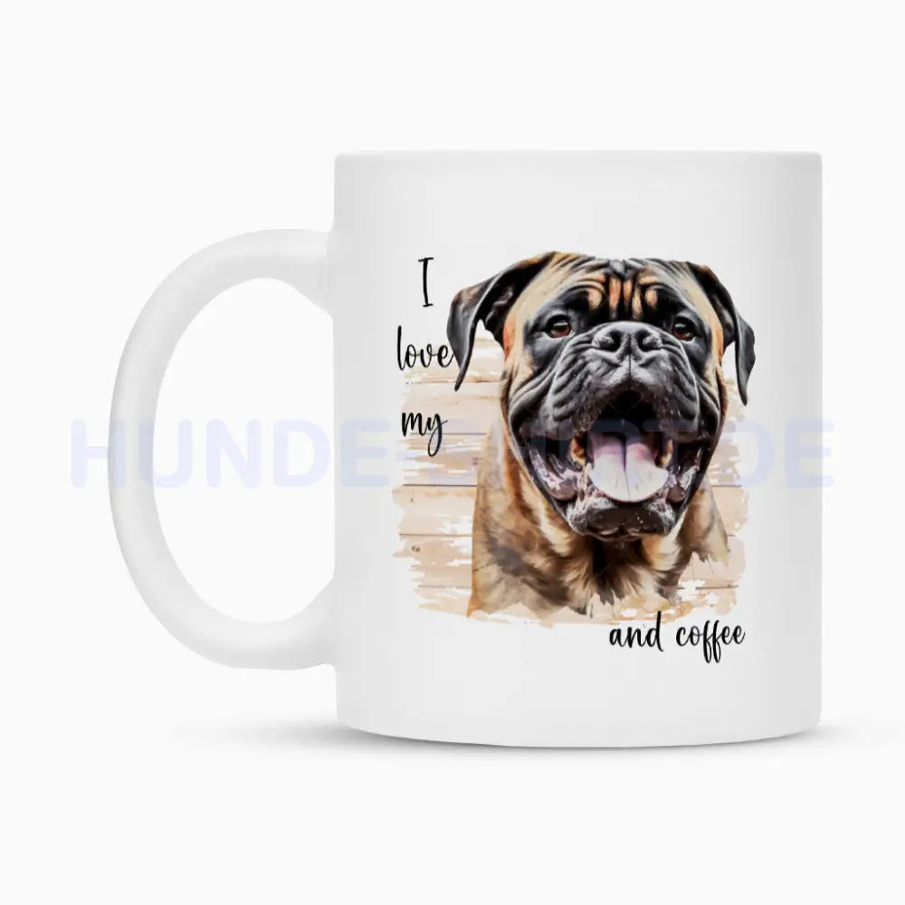 Tasse "Bullmastiff - I love my..." – hunde-shirt.de