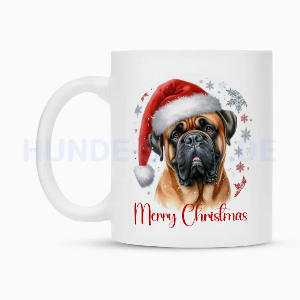 Tasse "Bullmastiff - Merry Christmas" – hunde-shirt.de