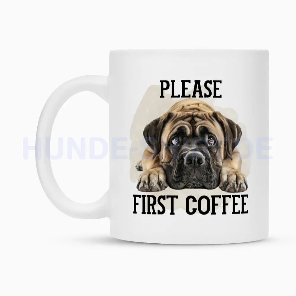 Tasse "Bullmastiff - Please first Coffee" – hunde-shirt.de