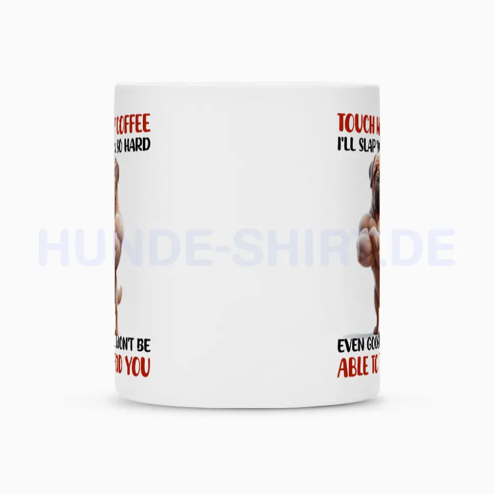 Tasse "Bullmastiff - Touch my coffee" – hunde-shirt.de