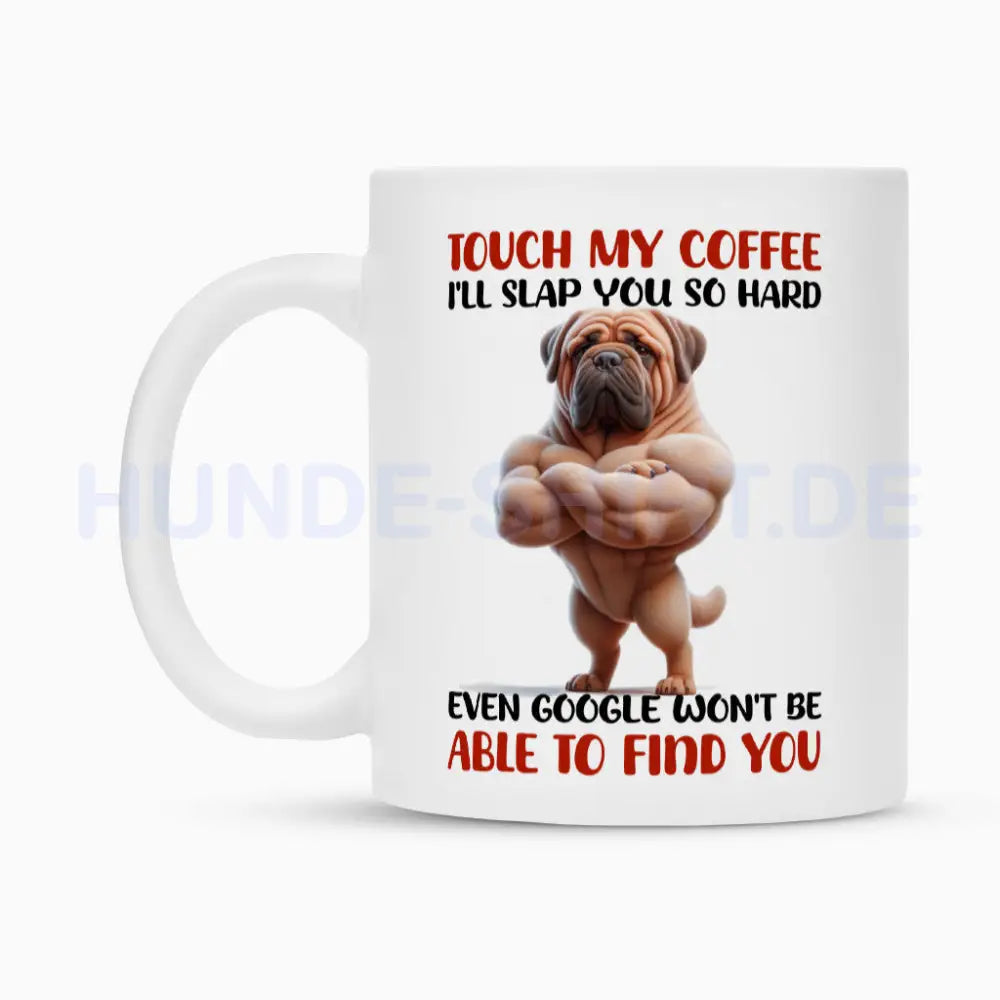 Tasse "Bullmastiff - Touch my coffee" – hunde-shirt.de