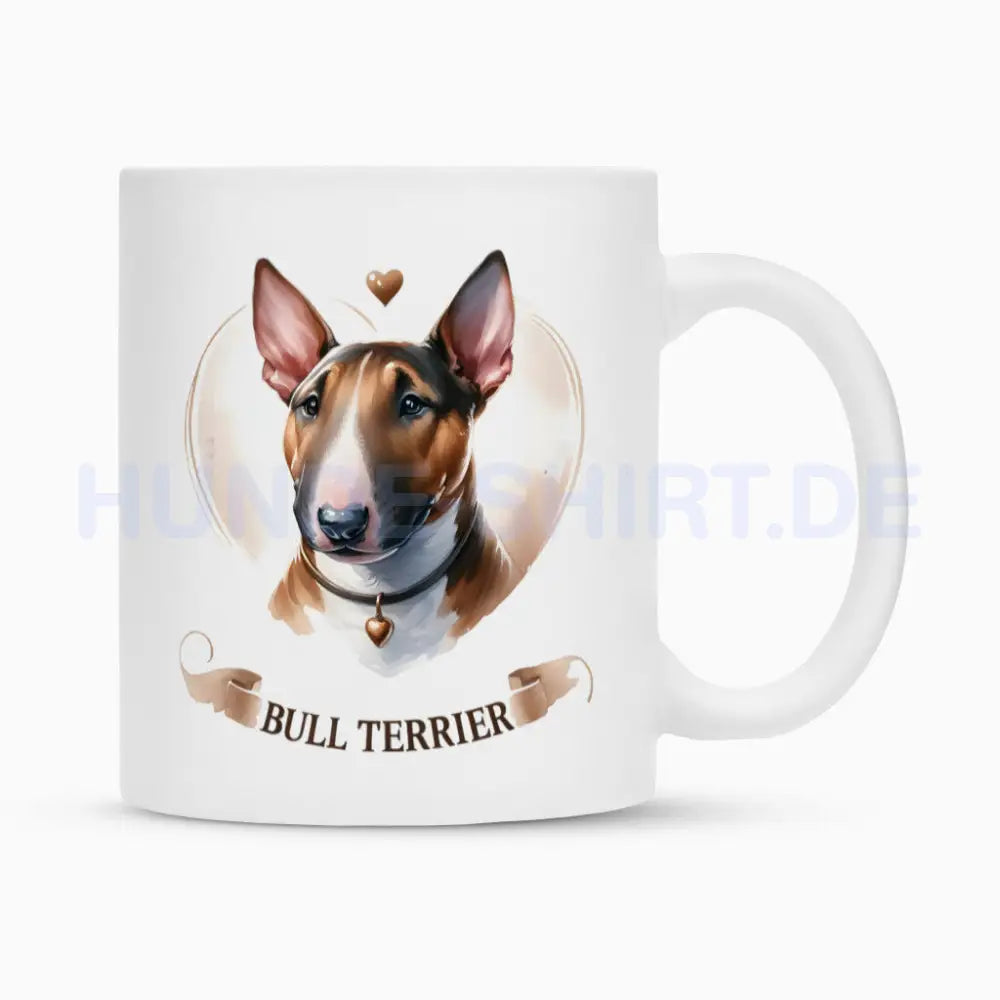 Tasse "Bullterrier" Weiß – hunde-shirt.de