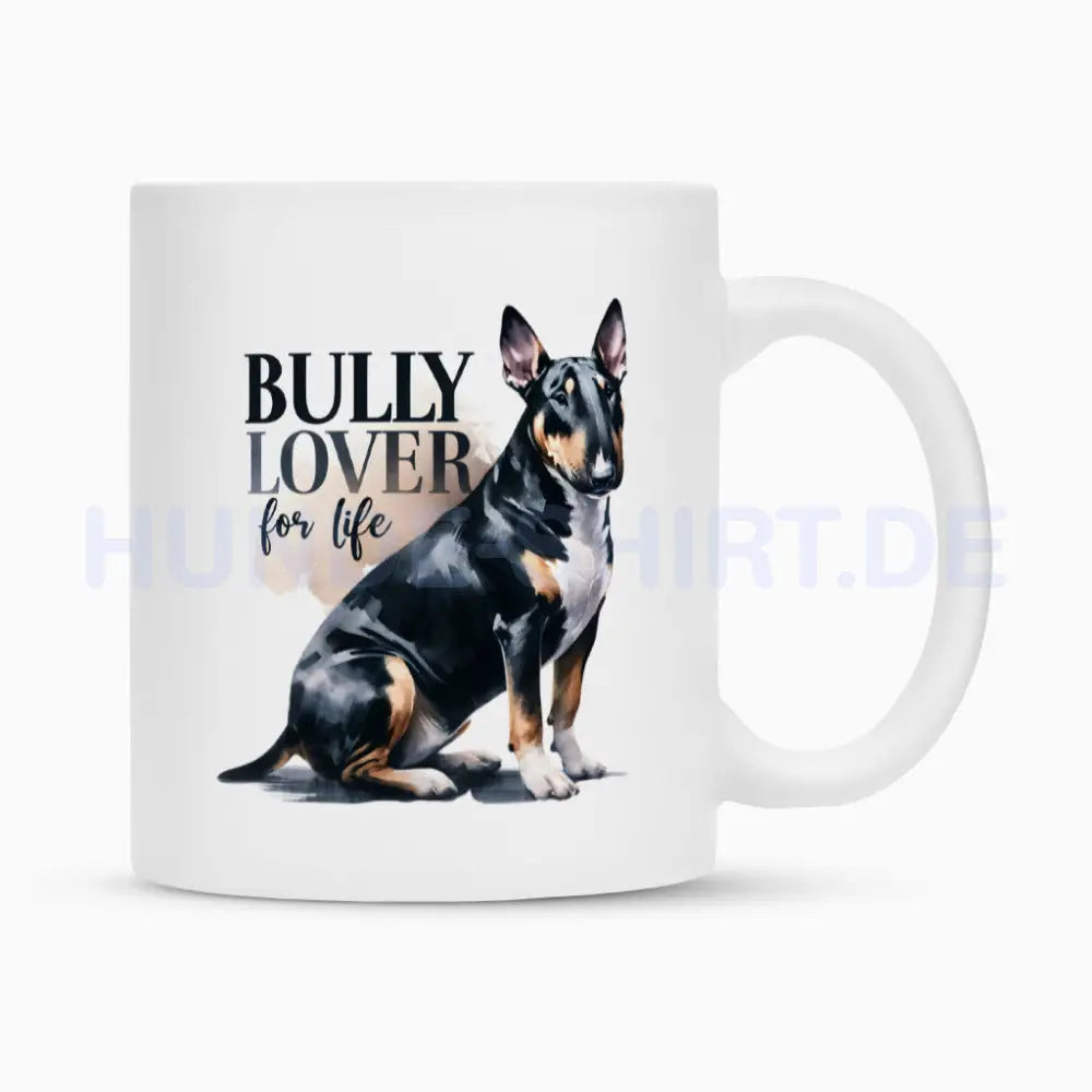 Tasse "Bullterrier - Bully Lover" Weiß – hunde-shirt.de