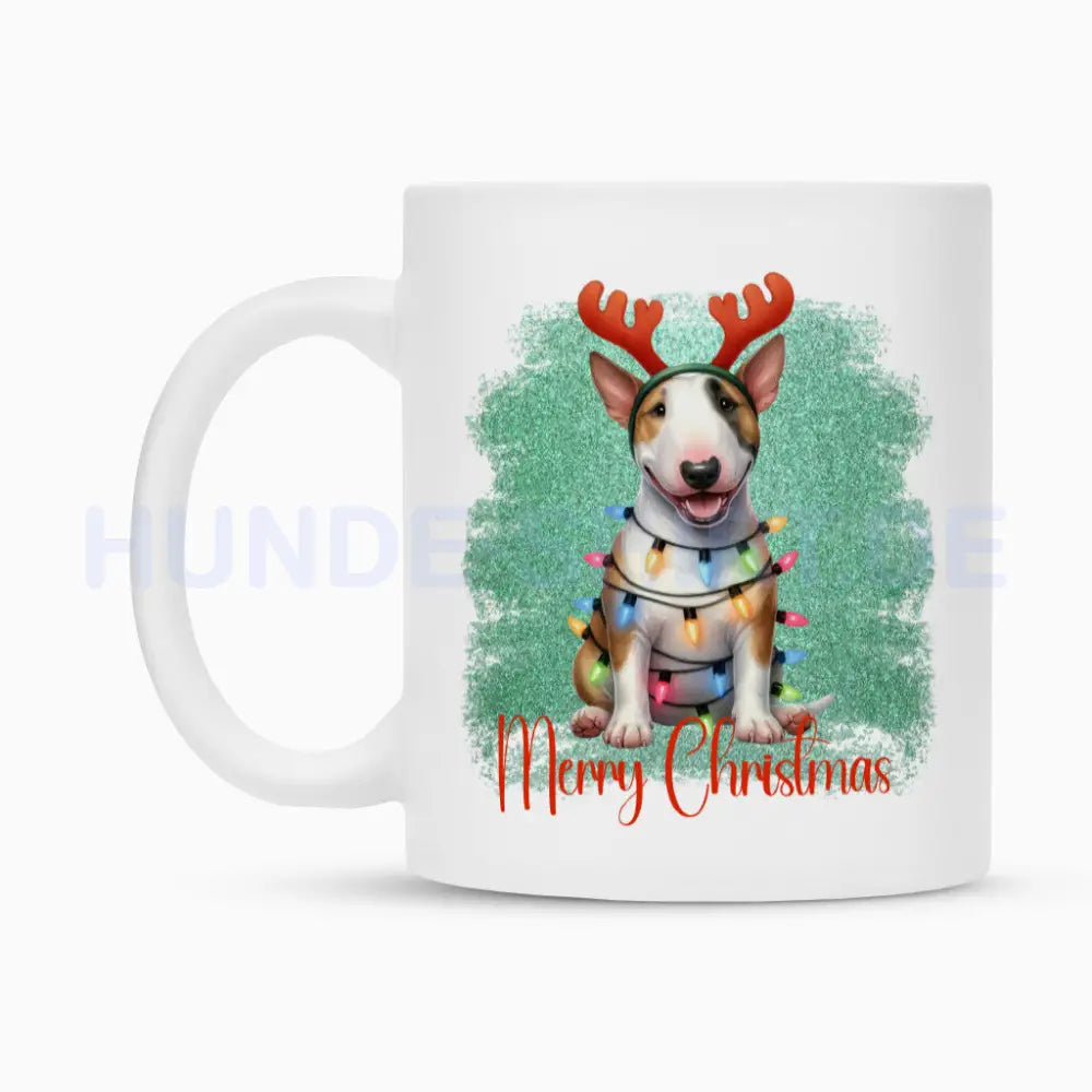 Tasse "Bullterrier - Funny Merry Christmas" – hunde-shirt.de