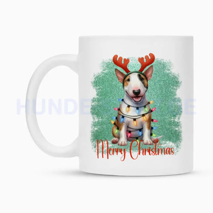 Tasse "Bullterrier - Funny Merry Christmas" – hunde-shirt.de