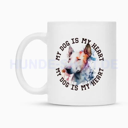 Tasse "Bullterrier HEART" – hunde-shirt.de