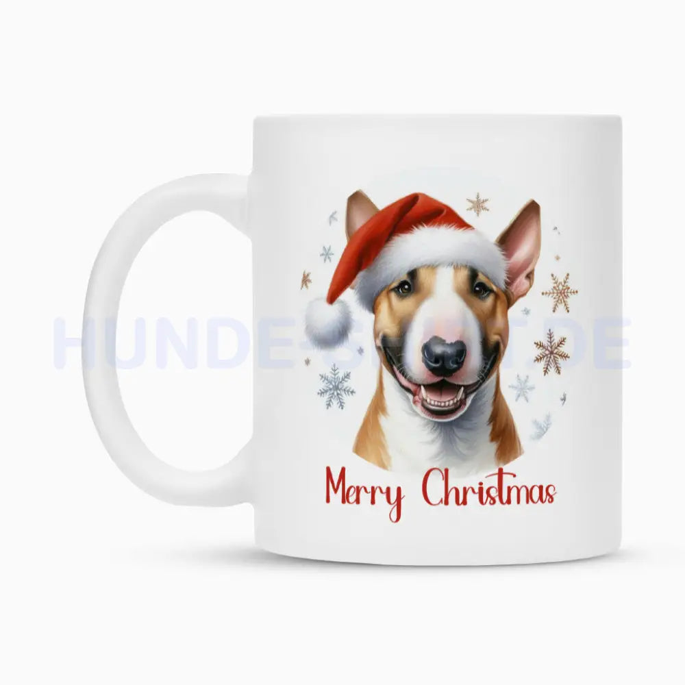 Tasse "Bullterrier - Merry Christmas" – hunde-shirt.de