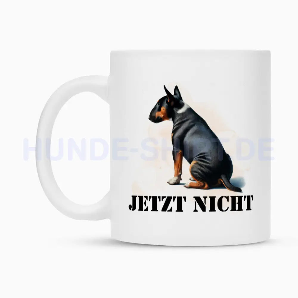 Tasse "Bullterrier ( Tan ) - JETZT NICHT" – hunde-shirt.de