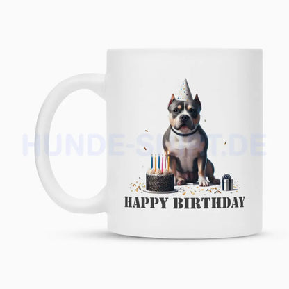 Tasse "Bully XL / XXL - Happy Birthday" – hunde-shirt.de