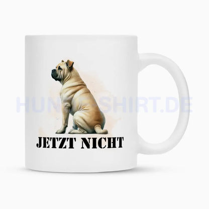 Tasse "Ca de Bou ( hell ) - JETZT NICHT" Weiß – hunde-shirt.de