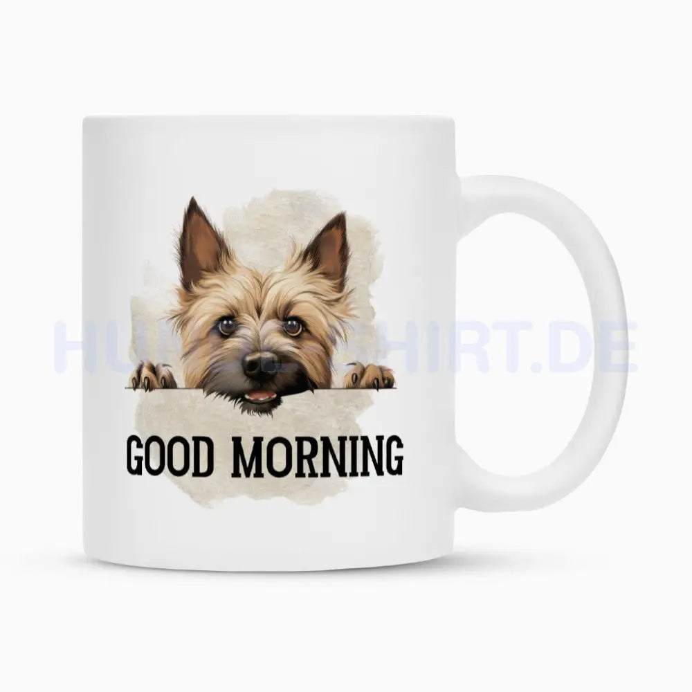 Tasse "Cairn Terrier - Good Morning" Weiß – hunde-shirt.de