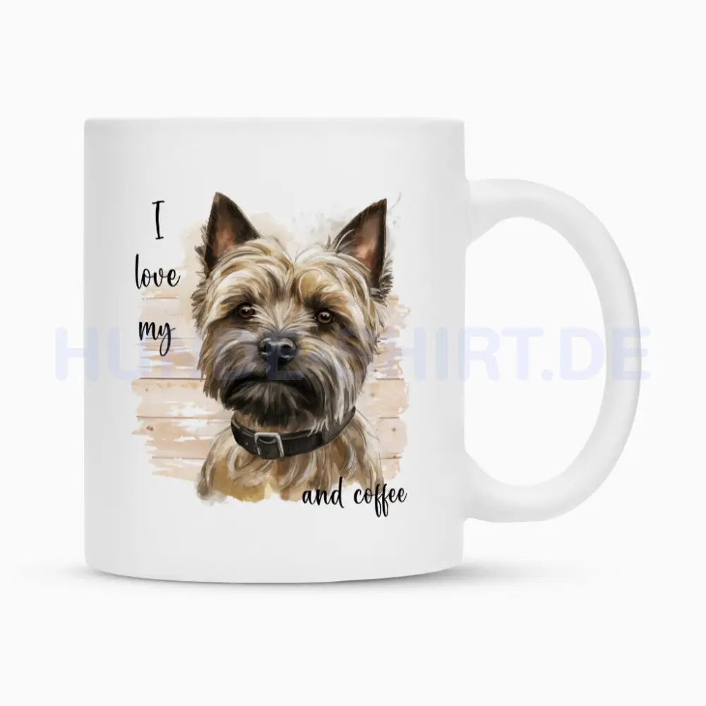 Tasse "Cairn Terrier - I love my..." Weiß – hunde-shirt.de