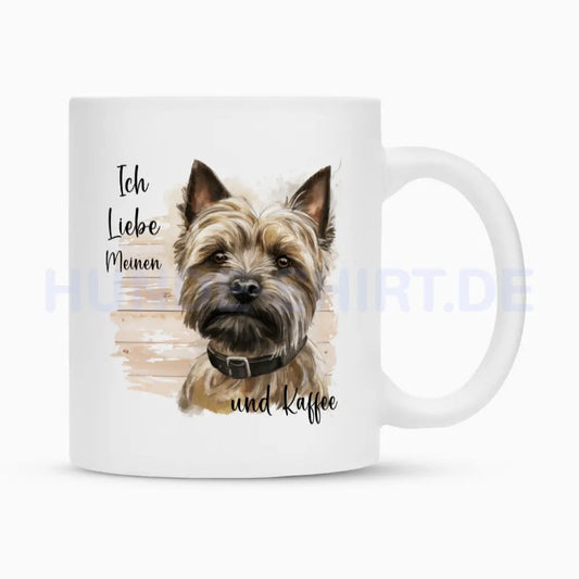 Tasse "Cairn Terrier - Ich liebe..." Weiß – hunde-shirt.de