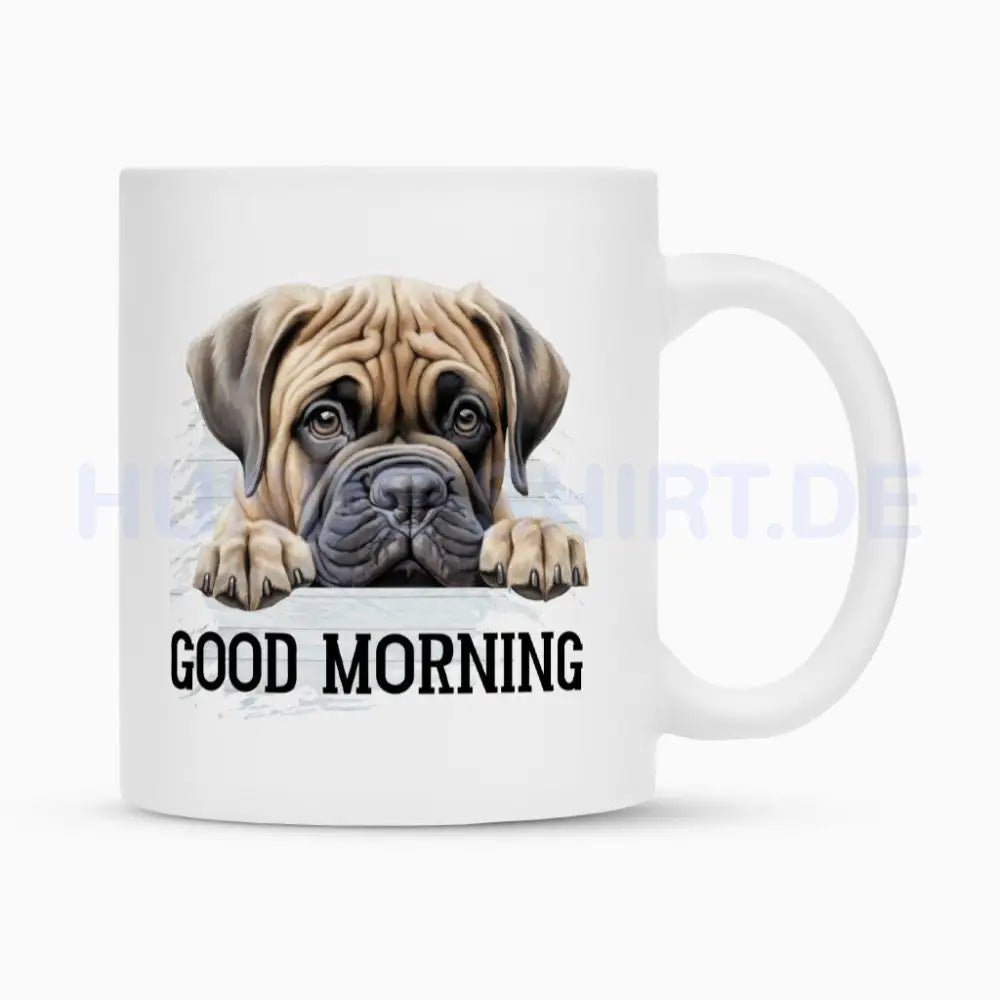 Tasse "Cane Corso - GOOD MORNING" Weiß – hunde-shirt.de