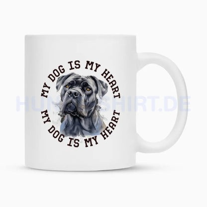 Tasse "Cane Corso HEART 2" Weiß – hunde-shirt.de