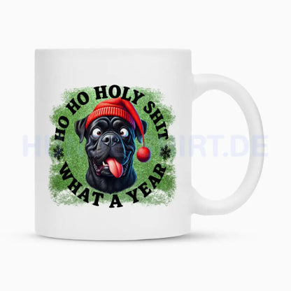 Tasse "Cane Corso - HO HO..." Weiß – hunde-shirt.de