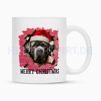 Tasse "Cane Corso - MERRY CHRISTMAS" Weiß – hunde-shirt.de