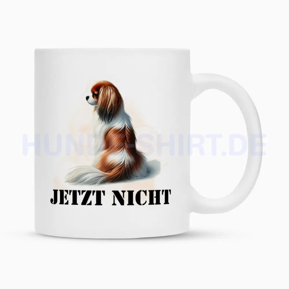 Tasse "Cavalier King Charles - JETZT NICHT" Weiß – hunde-shirt.de