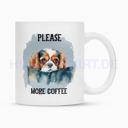 Tasse "Cavalier King Charles - Please..." Weiß – hunde-shirt.de