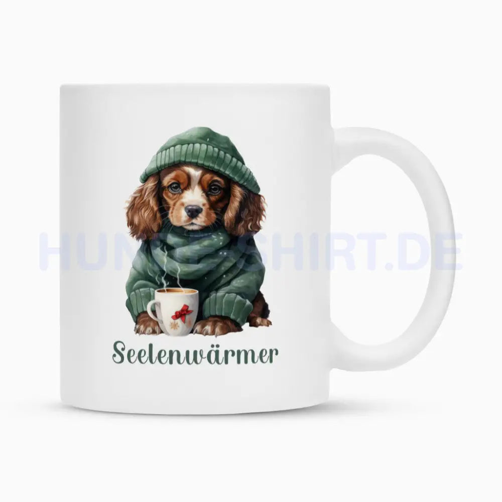 Tasse "Cavalier King Charles - Seelenwärmer" Weiß – hunde-shirt.de