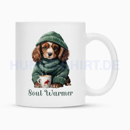 Tasse "Cavalier King Charles - Soul Warmer" Weiß – hunde-shirt.de