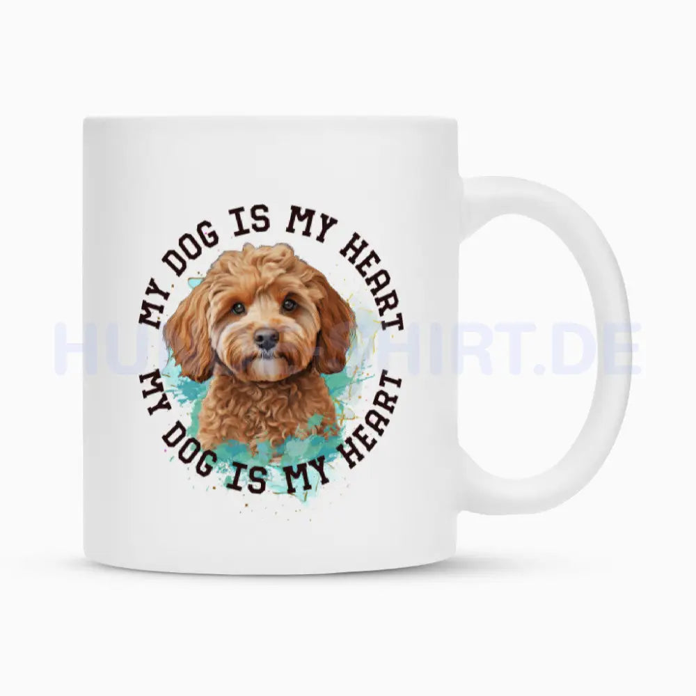 Tasse "Cavapoo" Weiß – hunde-shirt.de