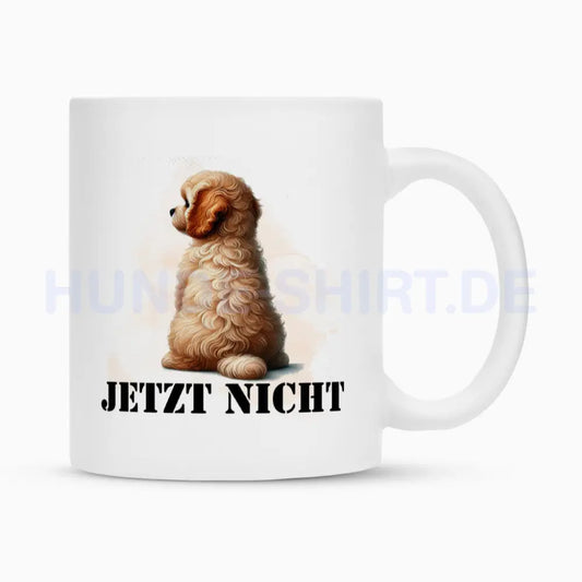 Tasse "Cavapoo - JETZT NICHT" Weiß – hunde-shirt.de