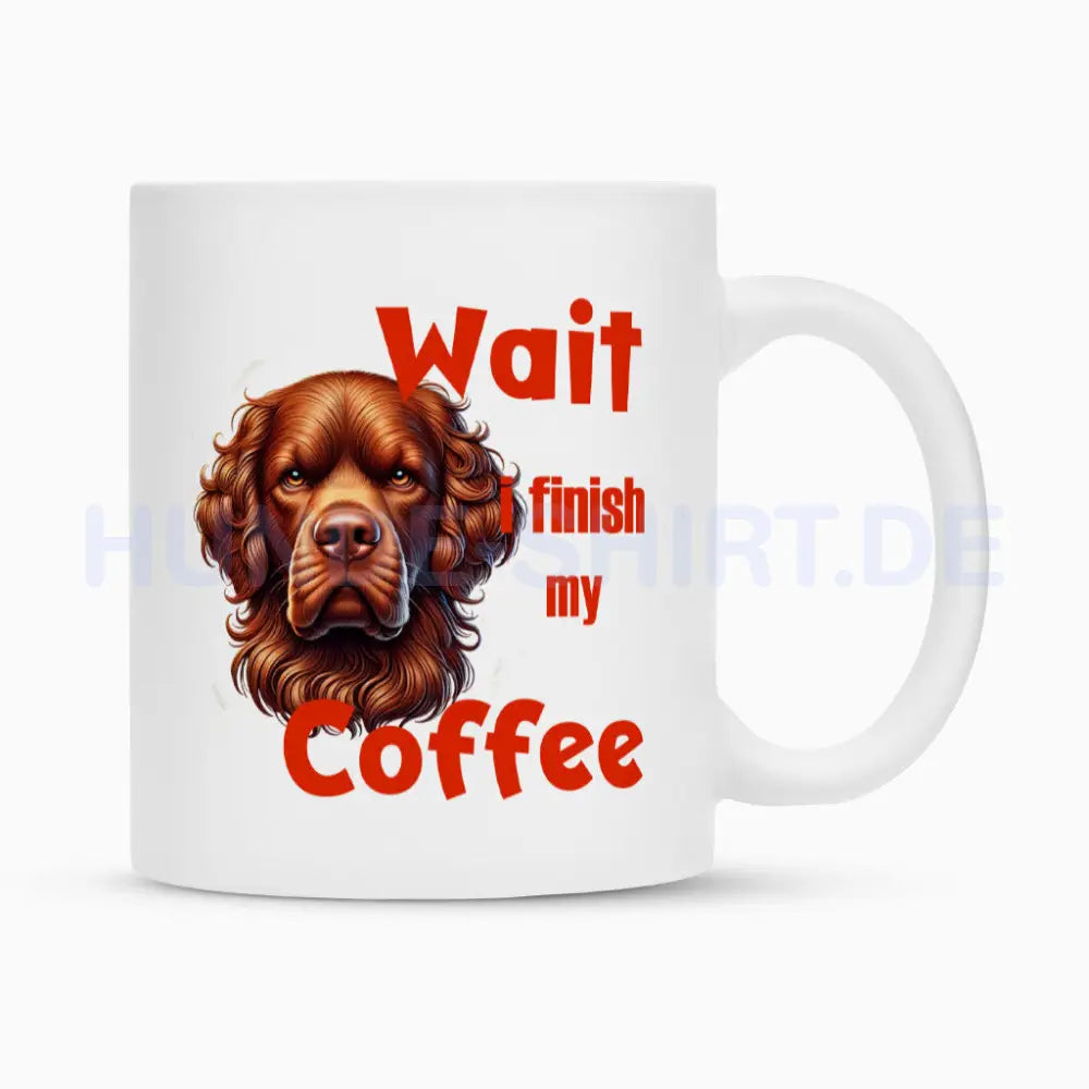 Tasse "Chesapeake Bay Retriever - Wait..." Weiß – hunde-shirt.de