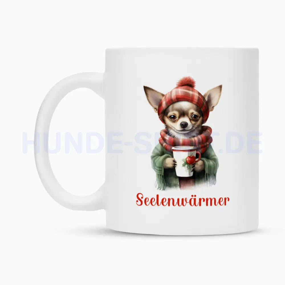 Tasse "Chihuahua Seelenwärmer rot" – hunde-shirt.de