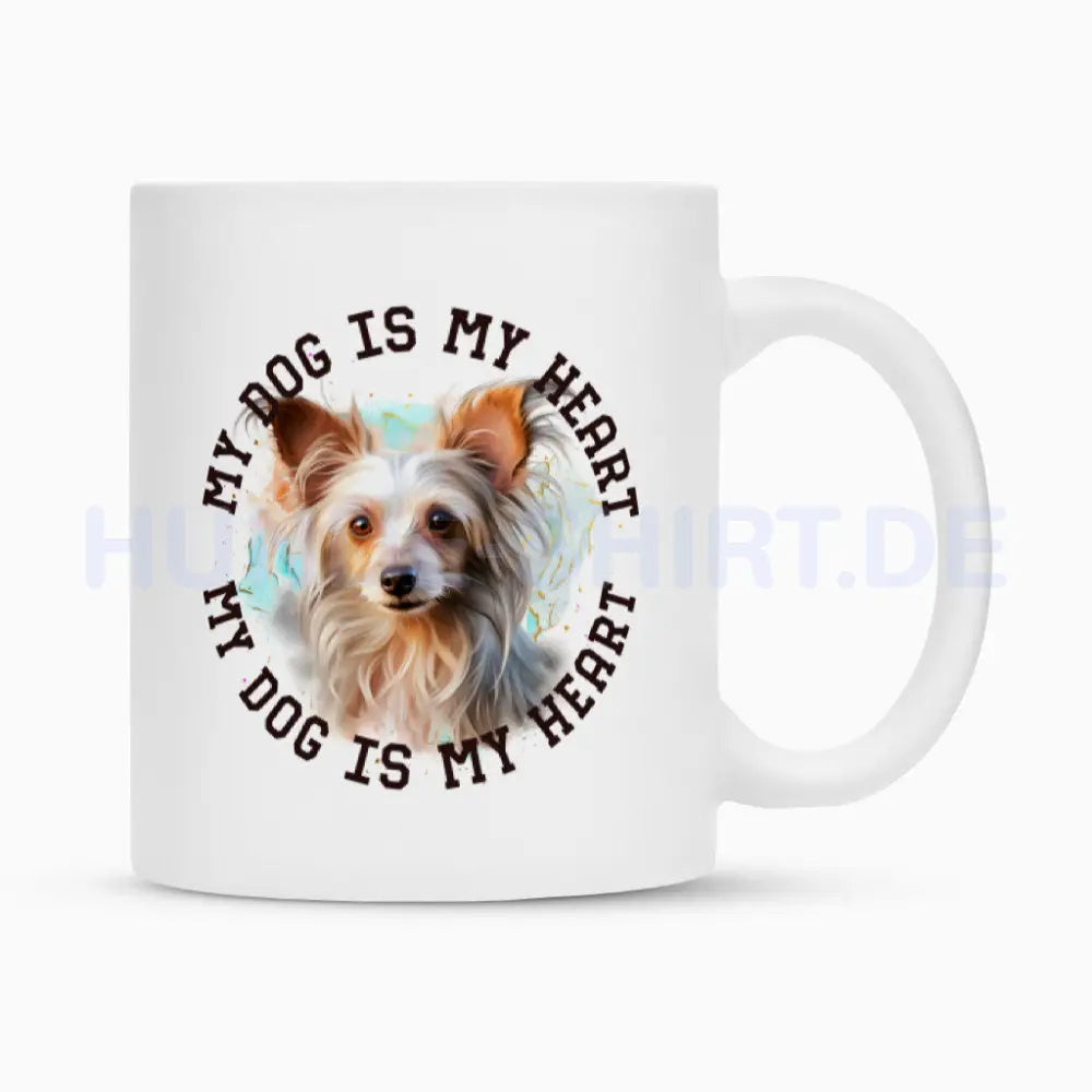 Tasse "Chinese Crested" Weiß – hunde-shirt.de