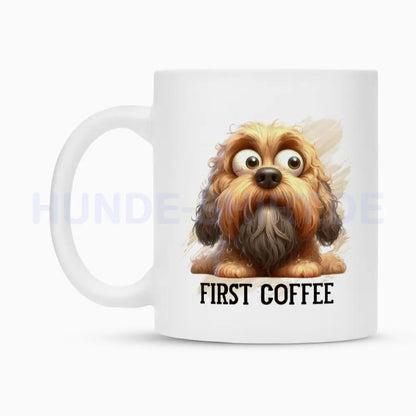 Tasse "Cockapoo - First Coffee" – hunde-shirt.de