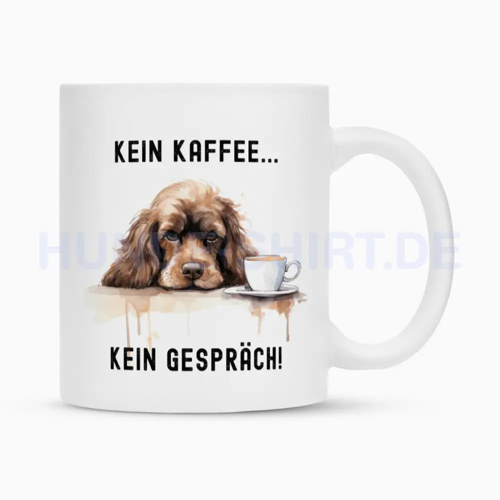 Tasse "Cocker - Kein Kaffee..." Weiß – hunde-shirt.de