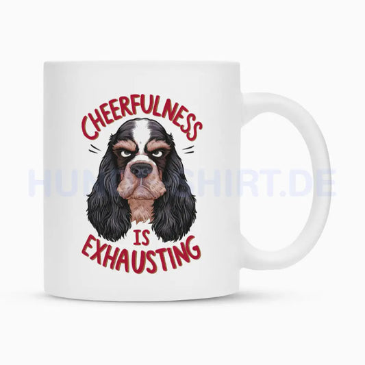 Tasse "Cocker Spaniel - Cheerfulness" Weiß – hunde-shirt.de