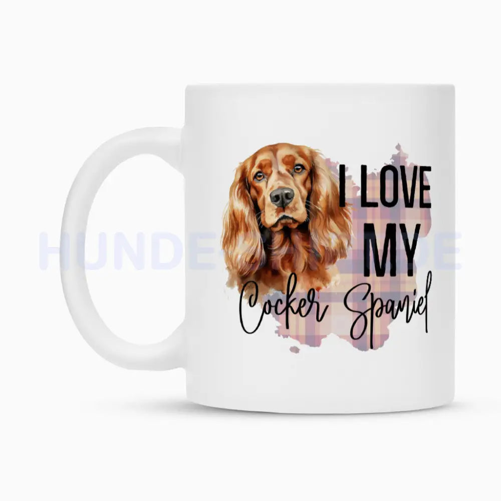 Tasse "Cocker Spaniel - I love..." – hunde-shirt.de