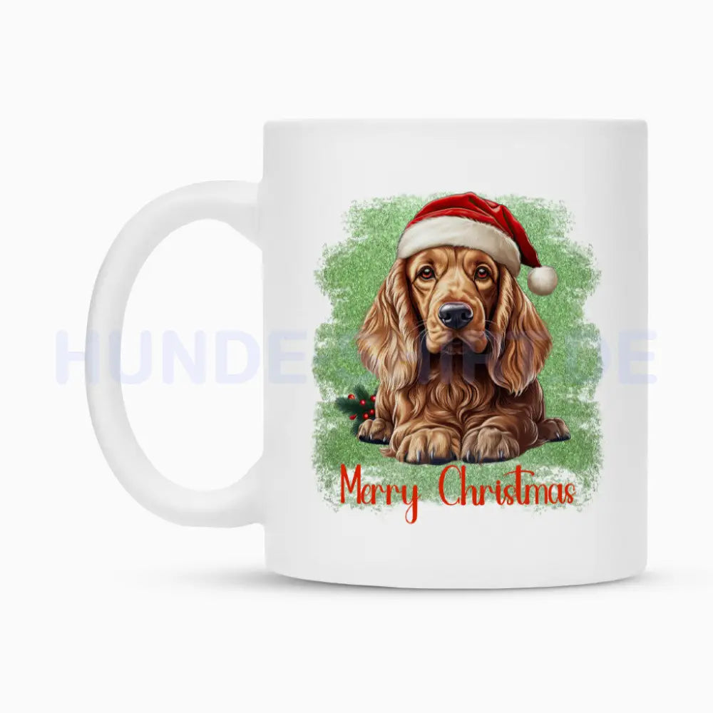 Tasse "Cocker Spaniel - Merry Christmas 2" – hunde-shirt.de