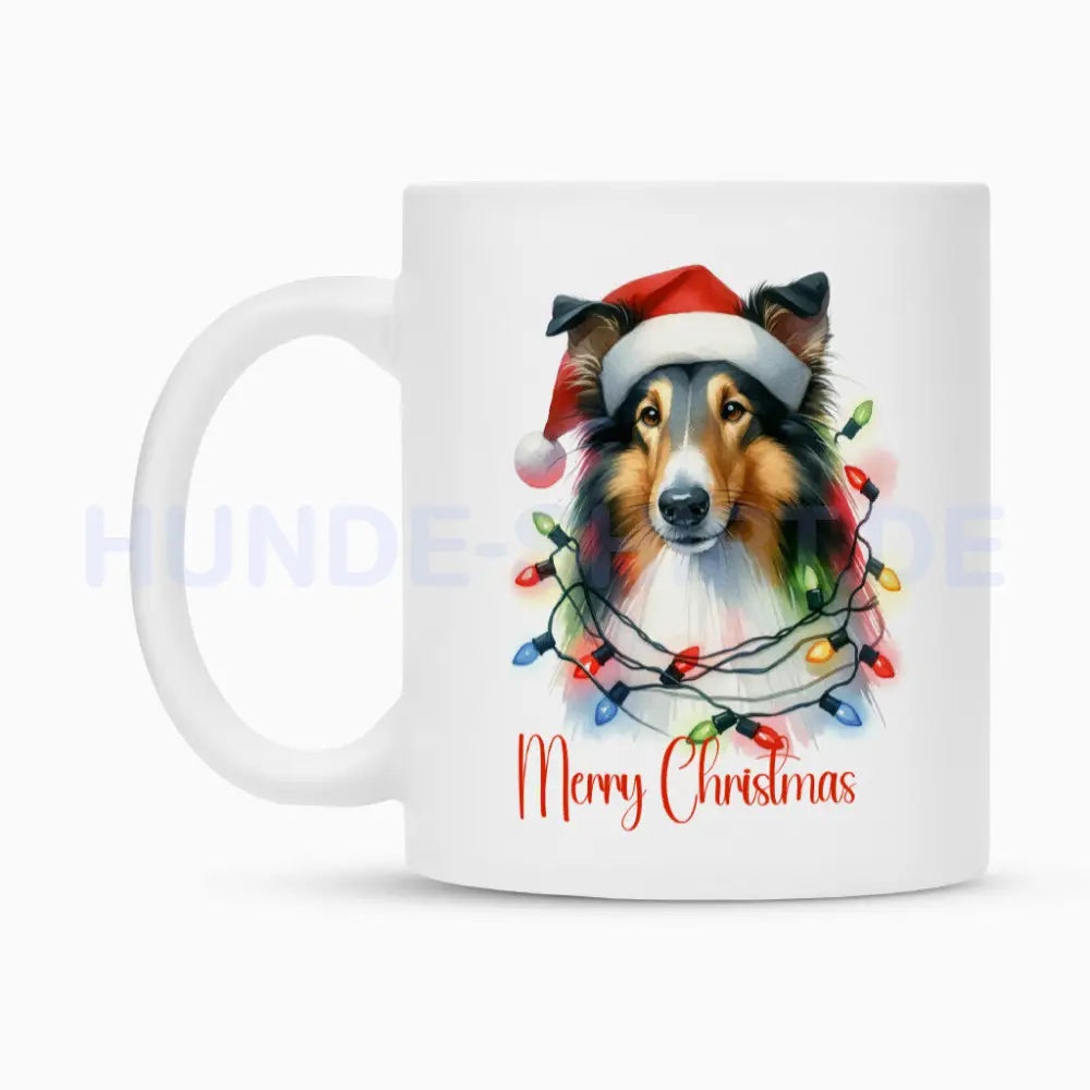 Tasse "Collie - Funny Christmas" – hunde-shirt.de