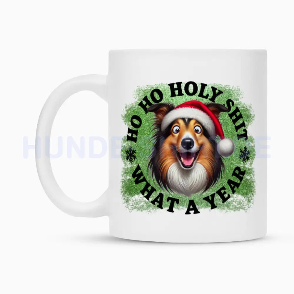 Tasse "Collie - HO HO..." – hunde-shirt.de