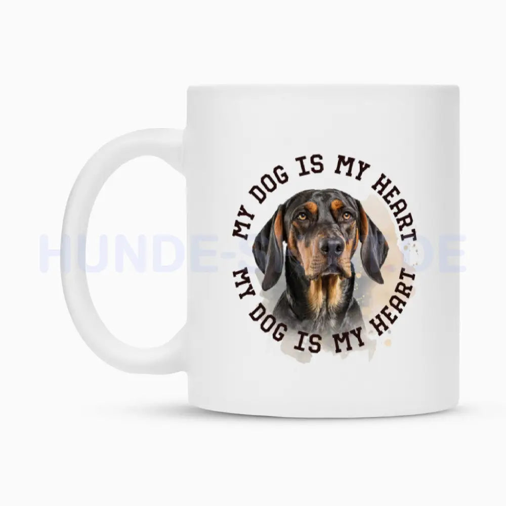 Tasse "Coonhound b/t HEART" – hunde-shirt.de