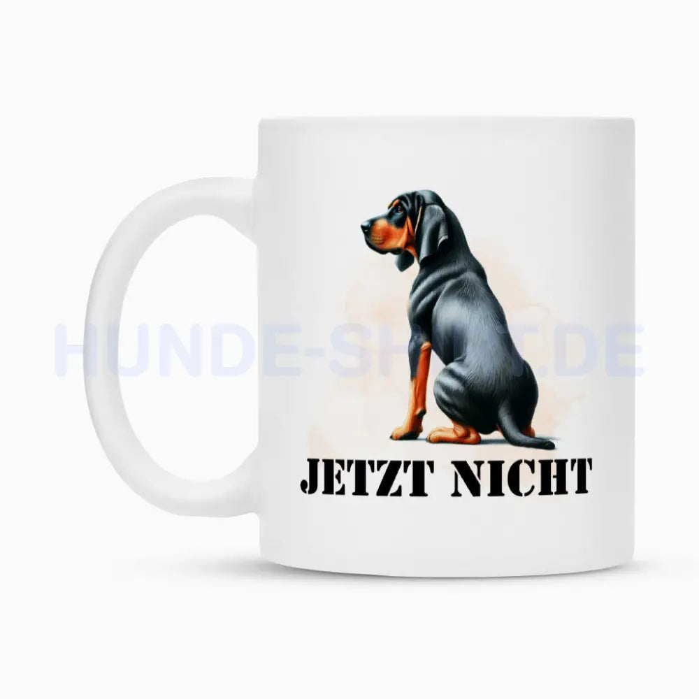 Tasse "Coonhound b + t - JETZT NICHT" – hunde-shirt.de