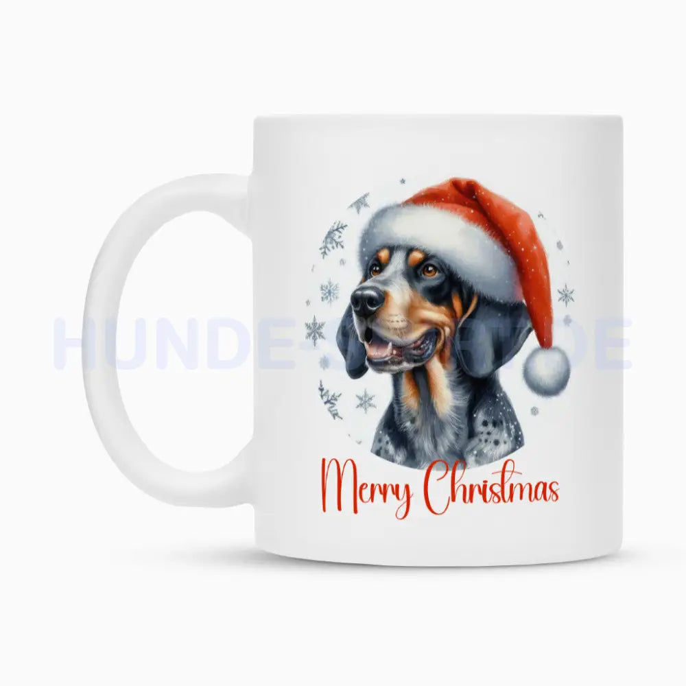 Tasse "Coonhound Bluetick - Merry Christmas" – hunde-shirt.de