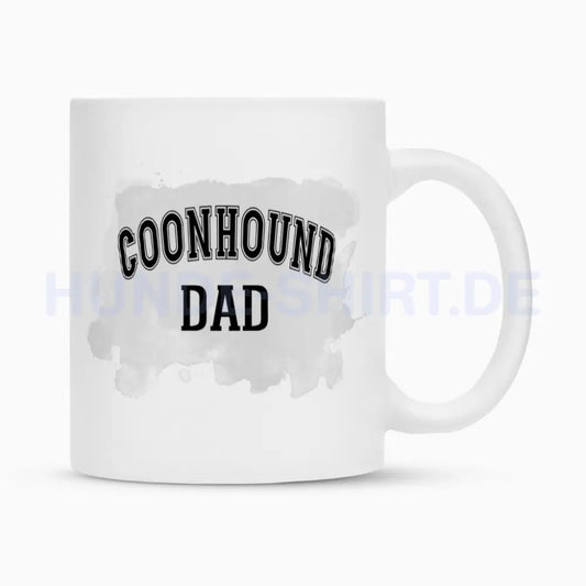 Tasse "Coonhound - DAD" Weiß – hunde-shirt.de