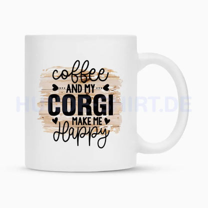 Tasse "Corgi - Coffee..." Weiß – hunde-shirt.de