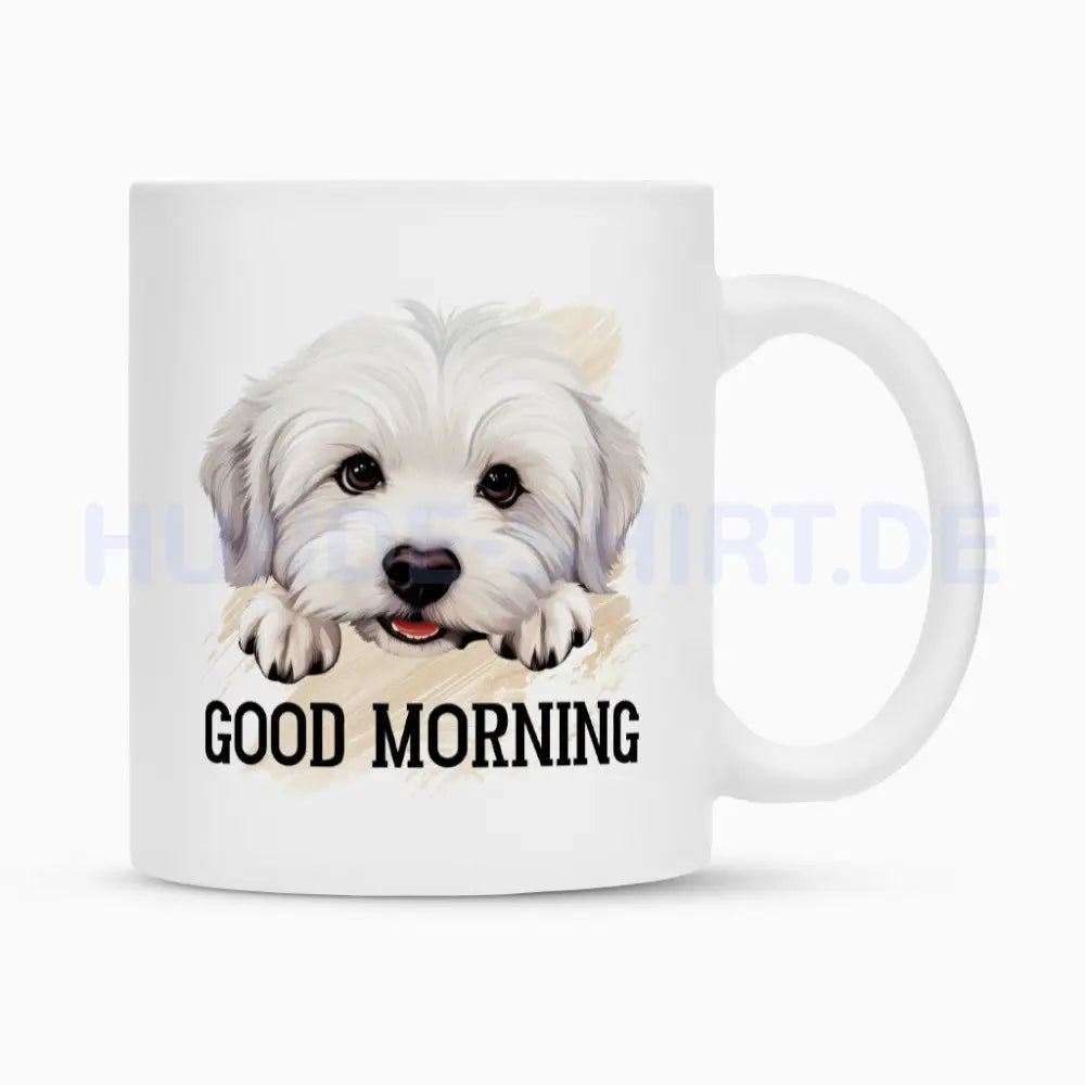 Tasse "Coton de Tuléar - Good Morning" Weiß – hunde-shirt.de